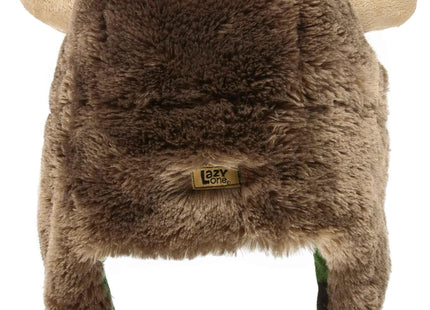 Lazy One Critter Cap Hat for Kids, Fun, Cold-Weather Kid Hats (Moose, S)