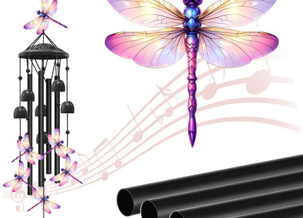 Dragonfly Wind Chimes for Outside,Metal Chimes,Dragonfly Gifts for Women