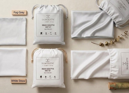 Callum Collective Cooling Eucalyptus Sheet Set, 4 Piece, King, Beach Sand