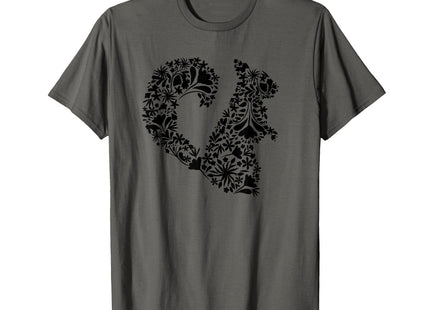 Squirrel Floral Art Flowers Cute Animal Squirrel Lover Gift T-Shirt