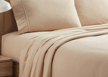 Sleepdown 160 GSM Durable Cotton Winter Flannel Sheet Set - 4 Pc - Full, Flannel Deer