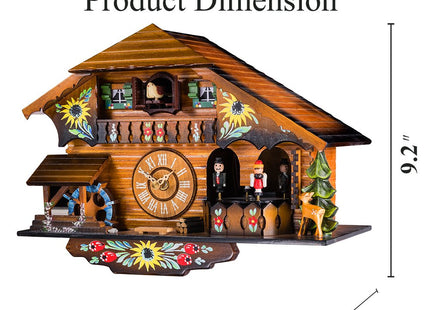 Kintrot Cuckoo Clock Pendulum Quartz Wall Clock Black Forest House Home Decor