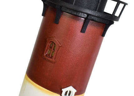 Lighthouse Decor Nautical Decoration Wooden Light House Figurine Lighted