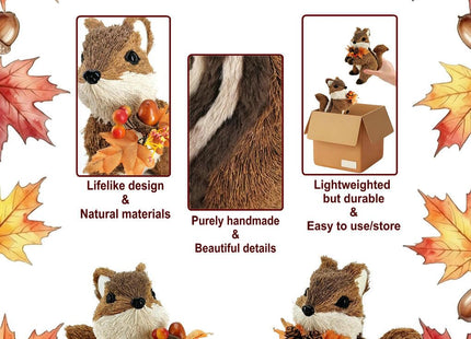 naturevibe Woodland Animal Figurines Fall Decor for Home