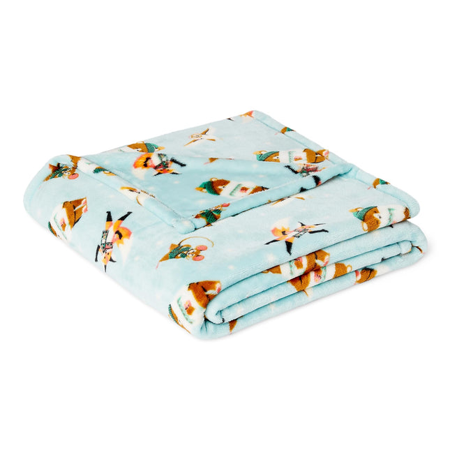 Amazon Basics Kids Super Soft Fleece Blanket, Ultra-Soft Lightweight Throw for Children, 50 x 60 inches, Forest Friends