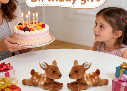OROZCOR Deer Stuffed Animal 8” Small Deer PlushToy Gifts for Kids Adults
