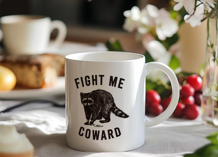 JKMBN Funny Novelty Raccoon Coffee Mug Gifts for Raccoon Lovers Women