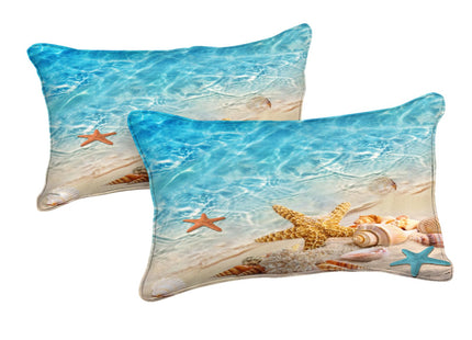 Bedbay Beach Comforter Sets King Size 8 Pieces Beachy Bedding Set Turquoise Comforter Set with Sheets Beach Themed Bedding Ultra Soft Bed in a Bag King for All Season(Teal,King)