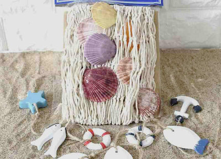 Natural Fishing Net Decor with Shells 79 Inch Beach Theme Decor for Party Home Bedroom Wall Hanging Fish Net Decorations