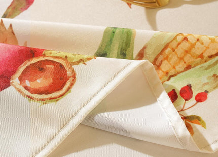 SASTYBALE Fall Tablecloth Rectangle, Autumn Pumpkin, 52" x 70"