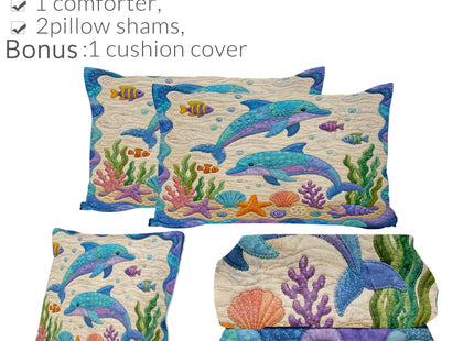 Sleepwish Dolphin Ocean Comforter Playful Comforter Set Twin