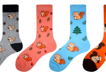 Womens Squirrel Socks Squirrel Gifts Novelty Socks Slippers for Women Girls
