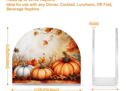 ALAZA Fall Pumpkin Autumn Leavese Napkin Holder