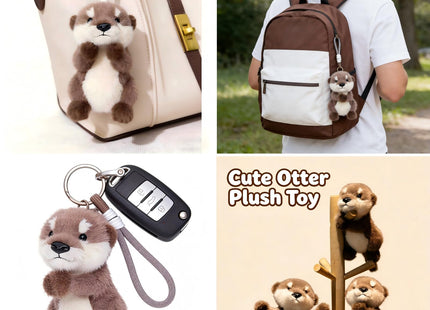 OROZCOR Plush Keychain Cute Otter Keychains for Backpacks