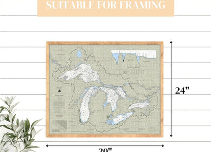 Heritage Puzzle Great Lakes Nautical Chart 1000 Pieces