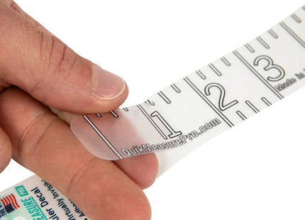 36" Fish Measuring Ruler Sticker | Transparent Waterproof Decal Tape | Made in USA | Large Bold Easy Read Markings | Boat, Kayak, Net, Cooler, Table Compatible | Marine Grade Adhesive | Easy Install