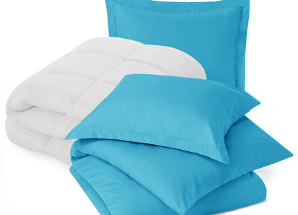 Nestl - Twin Bedding Set with Comforter - Twin Comforter Set for Boys; Girls Comforter Set Twin – Twin Duvet Cover Set - Beach Blue Comforter Set – Microfiber Duvet Cover, Comforter, and 1 Pillow Sham