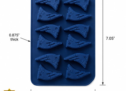 MasterPieces Game Day Set - FanPans NFL New England Patriots - Silicone Ice Cube Trays Two Pack - Dishwasher Safe