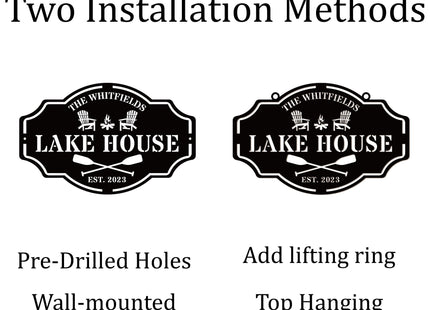 Custom Lake House Welcome Sign,Personalized Metal Lake House Signs,Lake House Decor,Personalized Metal Sign,Custom Outdoor Decor