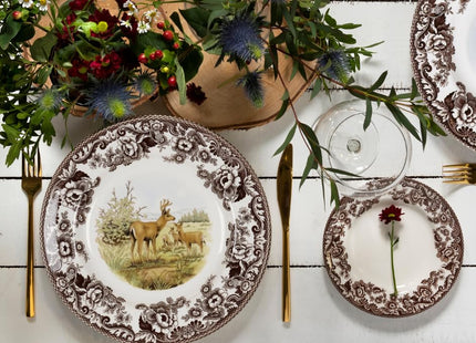 Spode Woodland American Wildlife Mule Deer Salad Plate