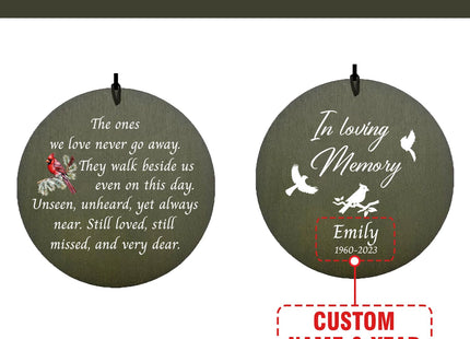 Extrabily Personalized Cardinal Wind Chime, Sympathy Gifts