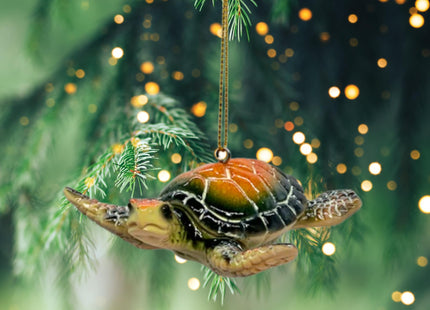 Sea Turtle Christmas Ornament for Tree