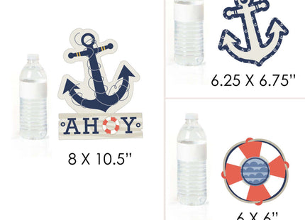 Ahoy - Nautical Party Centerpiece Sticks - Table Toppers - 15pc
