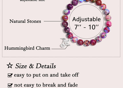 Hummingbird Gifts for Women, Inspirational Hummingbird Bracelet Jewelry