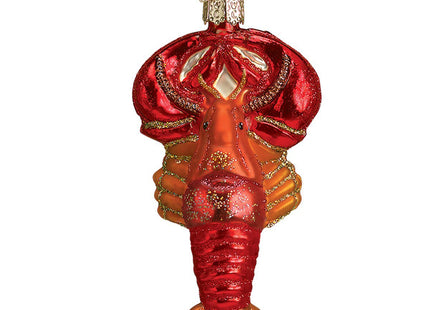 Old World Christmas Lobster Glass Blown Ornament for Christmas Tree, Handcrafted Holiday Decoration, Sea Collection