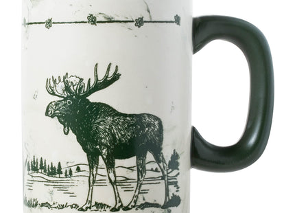 Cape Shore 18oz Heavy Stoneware Sema Pottery Mug, Multiple Styles Available (Moose)
