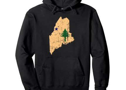 Original Maine State Flag Northern New England Dirigo Adults Pullover Hoodie