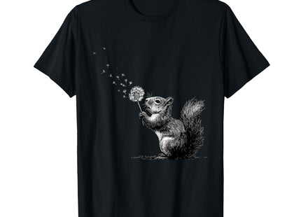 Squirrel Animal Art Portrait Wildlife Forest Squirrel Lover T-Shirt