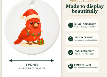Lydia Gifts 2026 Personalized Cardinal Christmas Ornament