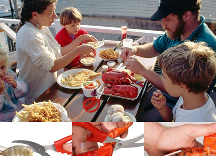 Calary 8Pcs Seafood Scissors Crab Scissors Seafood Shears Multifunctional Crab Leg Crackers and Tools