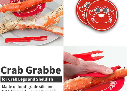 Luvan 33 Pcs Crab Crackers and Tools Set with 4 Crab Leg Crackers, 4 Crab Forks, 4 Lobster Shellers, 4 Butter Warmers, 1 Seafood Scissors, 14 Tealight Candles, 2 Crab Grabber-Seafood Boil Party Supply