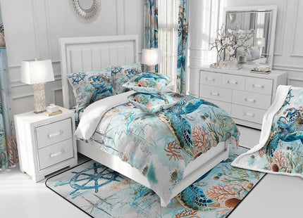 Feelyou Ocean Duvet Cover Toddler Size Boys Girls Marine Life