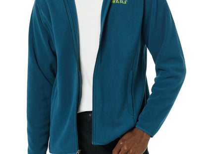 Amazon Essentials Disney | Marvel | Star Wars Men's Polar Fleece Full-Zip Mock Insulated Outerwear Jackets, Star Wars Logo, Medium
