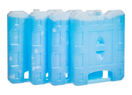Amazon Basics Reusable Hard Sided Ice Packs for Lunch Boxes, Stay Cold for Hours, No Leak, BPA Free, Rectangular, 8.3" x 6.7" x 1.2", Blue, 4-Pack