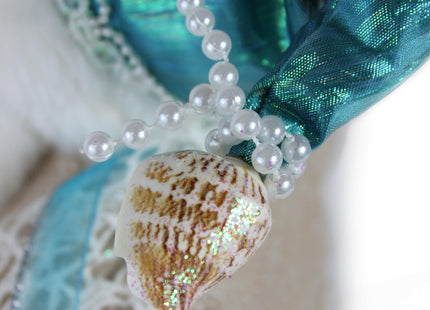 Windy Hill 16" Coastal Charm Aquamarine Santa 168240