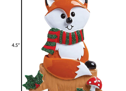 Personalized Fox Christmas Ornament 2026, Animal Brown Lover, Fox Gift