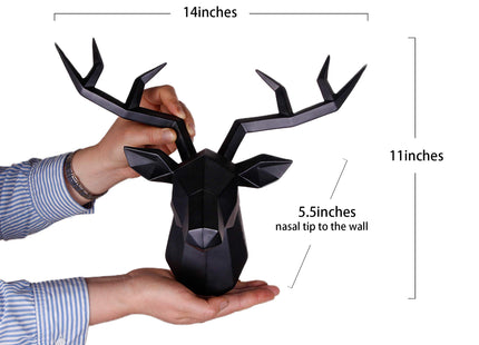 Deer Head Wall Decor Faux Resin Taxidermy Animal Sculptures Home Decor