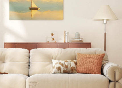 CCPEAR Sailboat Wall Art Coastal Yellow Sunset Prints, 20x40in