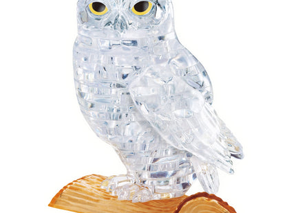 BePuzzled | Owl Original 3D Crystal Puzzle, Ages 12 and Up, Owl, Clear