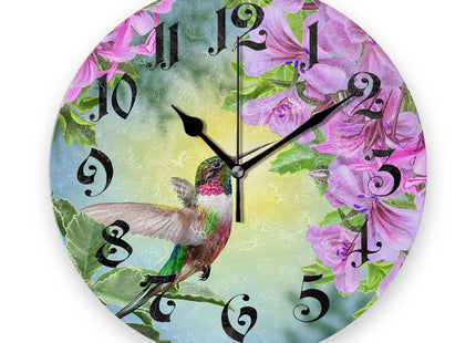 Tiawutal Battery Operated Wall Clocks 12 Inch,Starfish Seashell Sea Beach Sand,Silent Home Decor for Bathroom,Living Room,Bedroom