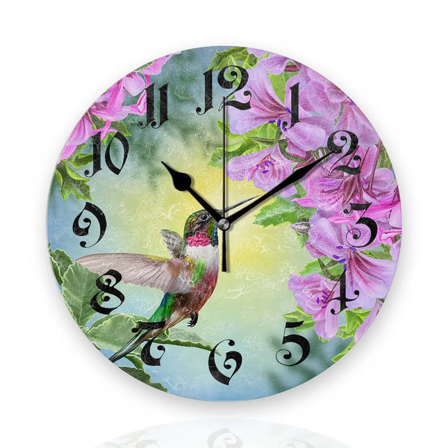 Tiawutal Battery Operated Wall Clocks 12 Inch,Starfish Seashell Sea Beach Sand,Silent Home Decor for Bathroom,Living Room,Bedroom
