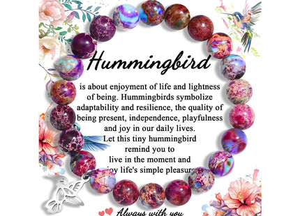 Hummingbird Gifts for Women, Inspirational Hummingbird Bracelet Jewelry