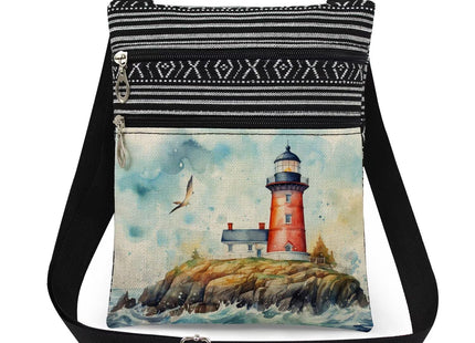 XiaoGalaee Lighthouse Print Messenger Bag Adjustable Shoulder Strap for Adult Sisters Teens Birthday Holiday Gift Travel Crossbody Bag Lighthouse Lovers Gift