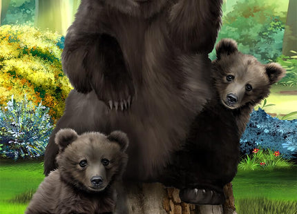 Black Bear Welcome Spring Garden Flag 18" x 12.5" Briarwood Lane