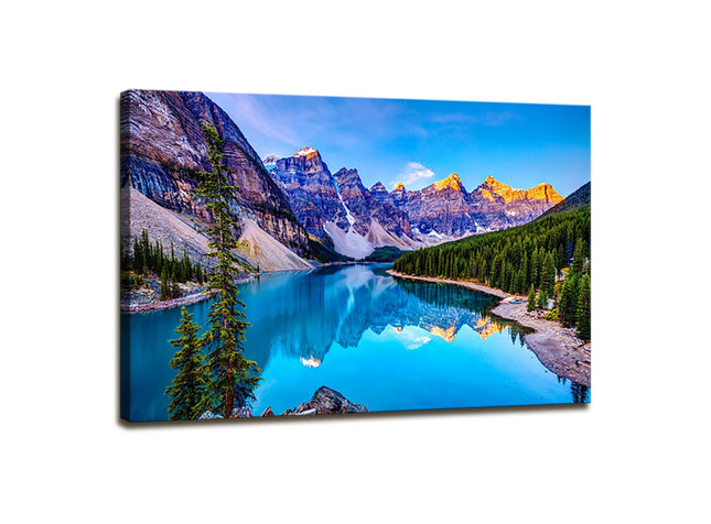 DZL Art S73269 Mountain and Lake Nature Landscape Wall Art House Wall Decoration Set Home Art Picture Home Bedroom Living Room Decoration Kitchen Office Wall Decor