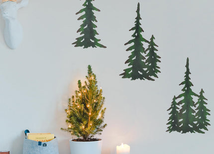 wotieuns Pine Tree Wall Decor Outdoor Metal Art Hanging Farmhouse Country Forest Cabin